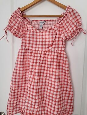 Red Gingham Dress Size S